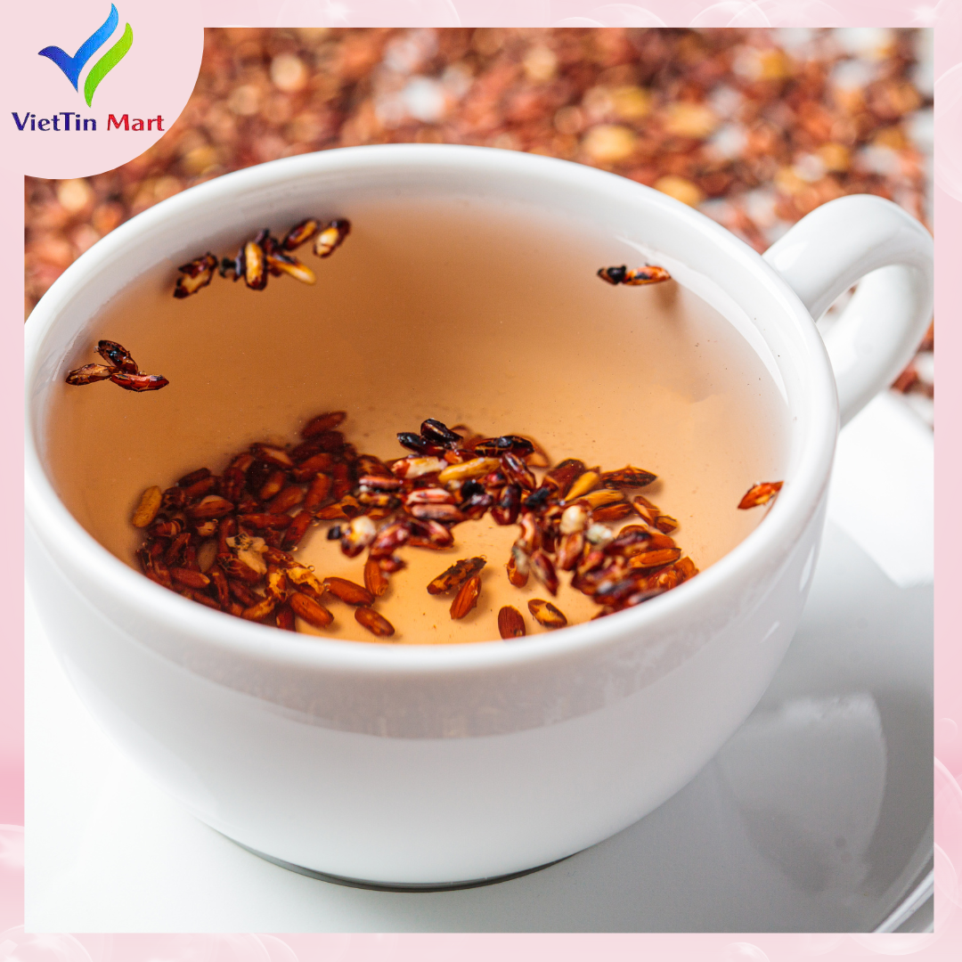 Trà gạo lứt, đậu đen xanh lòng, đậu đỏ, hoa nhài, lá dứa 1kg (đóng zip) VietTin Mart