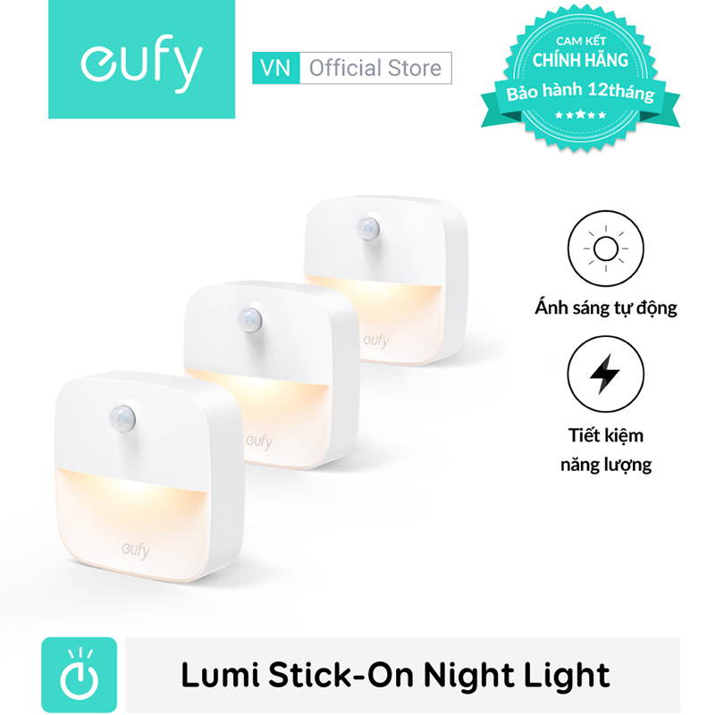 Bộ 3 Đèn Eufy Lumi Stick-On Night Light, 0.1W - T1301