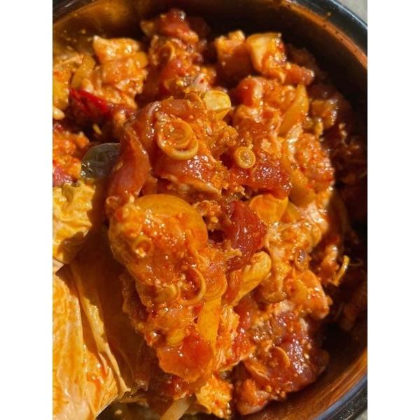Ba rọi heo rừng ướp sa tế nướng thơm ngon - 500g