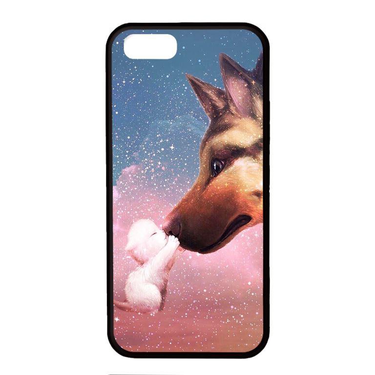 Ốp lưng dành cho điện thoại Iphone 5 Cún Con Trắng
