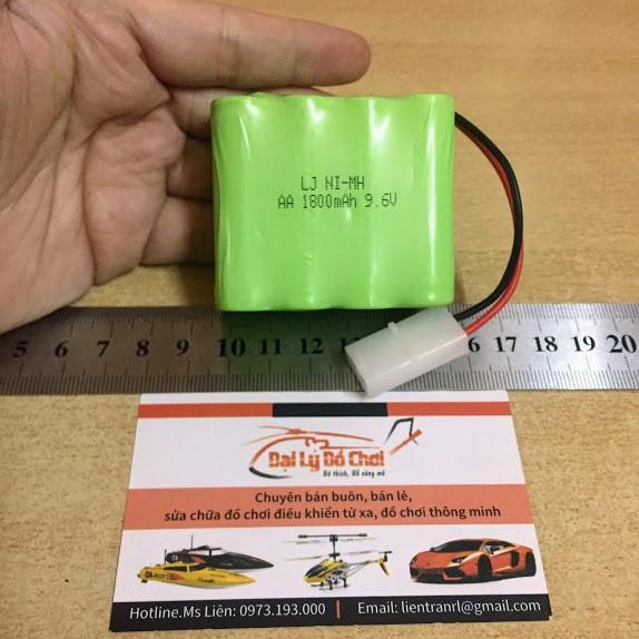 Pin sạc 9.6V dung lượng 1800mAh xếp 2 tầng chân cắm ket2p