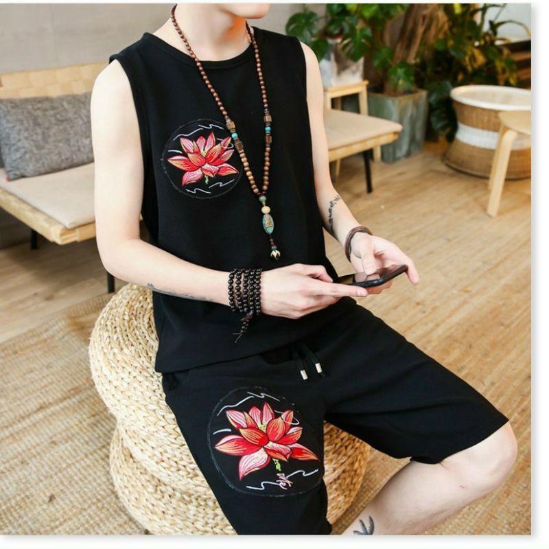 Đồ bộ mặc nhà dạo phố bông sen
