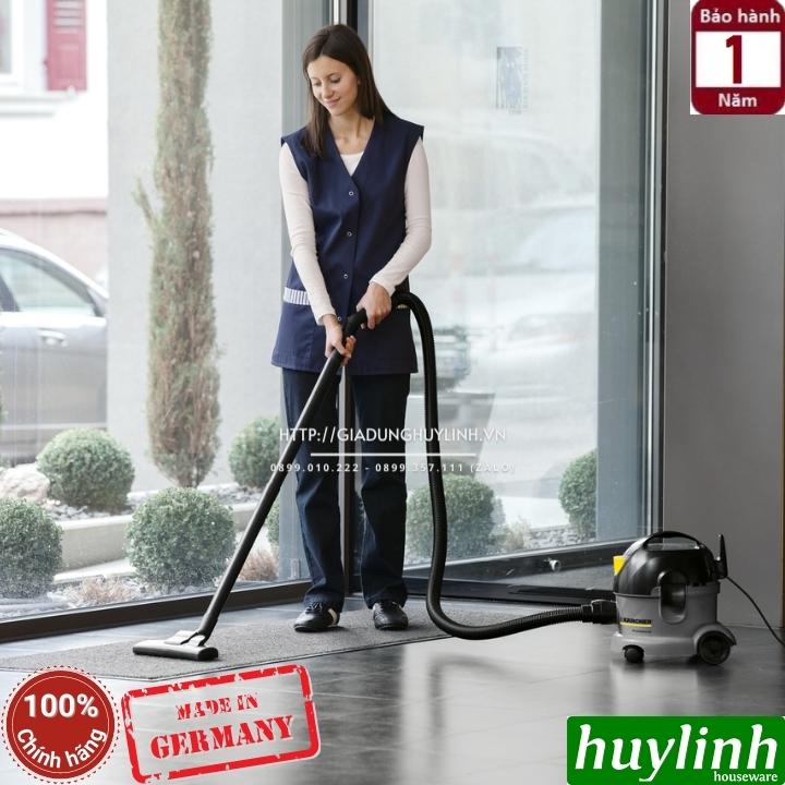 Máy hút bụi khô công nghiệp Karcher T8/1 Classic - Dung tích 8 lít - Thương hiệu Đức - Hàng chính hãng - Công suất tối đa 1600W