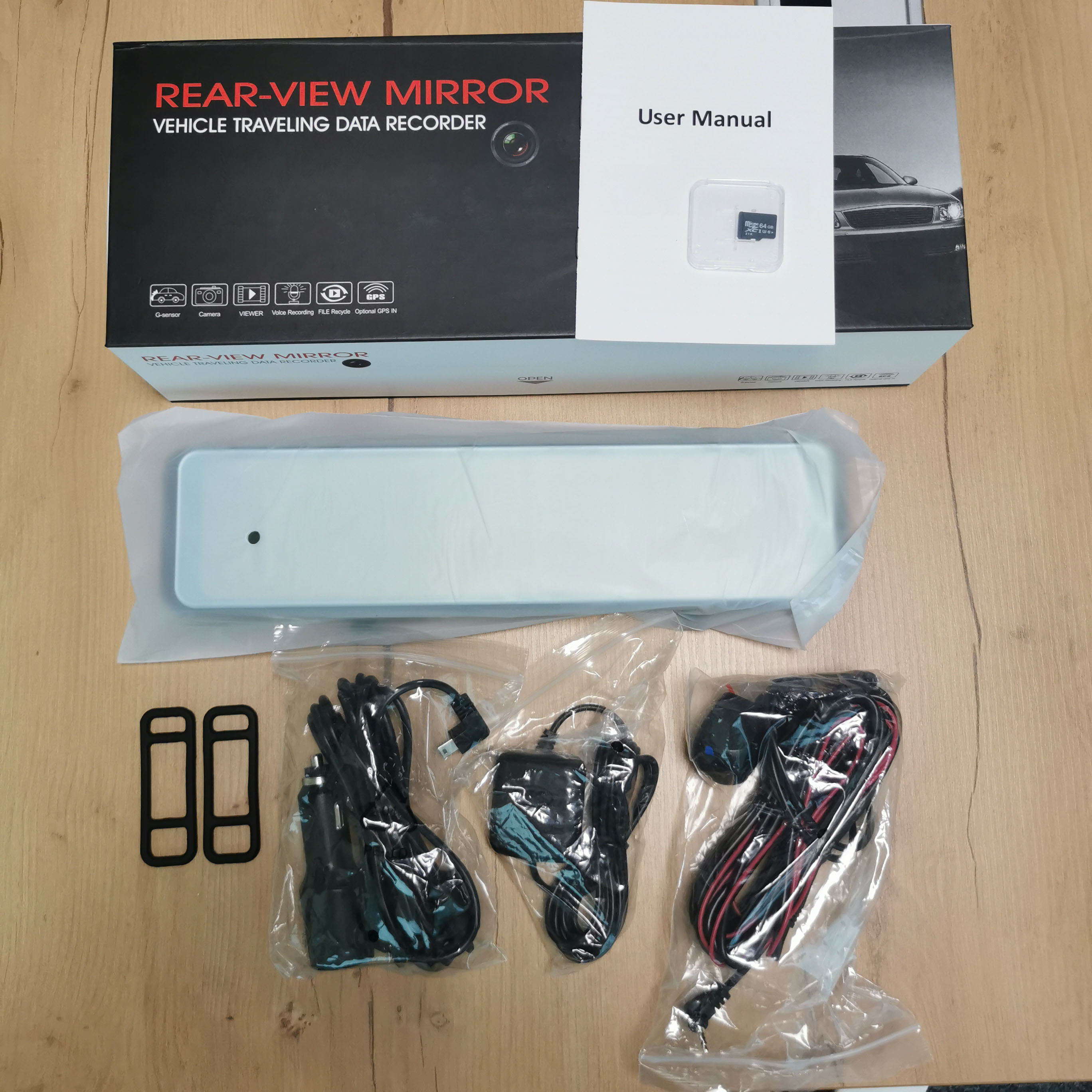 Camera Hành Trình ô Tô Siêu Rõ 2k Và Full Hd 1080p Trước Và Sau Ghi Hình Đồng Thời,Bên Trong Wifi Và GPS Có Kết Nối Điện Thoại ,Cảm Biến G,Thông Báo Tốc Độ