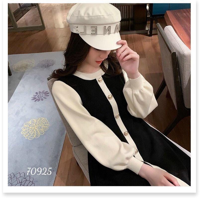 ĐẦM XÒE LỤA BI CÓ NÚT CÀI CỰC XINH