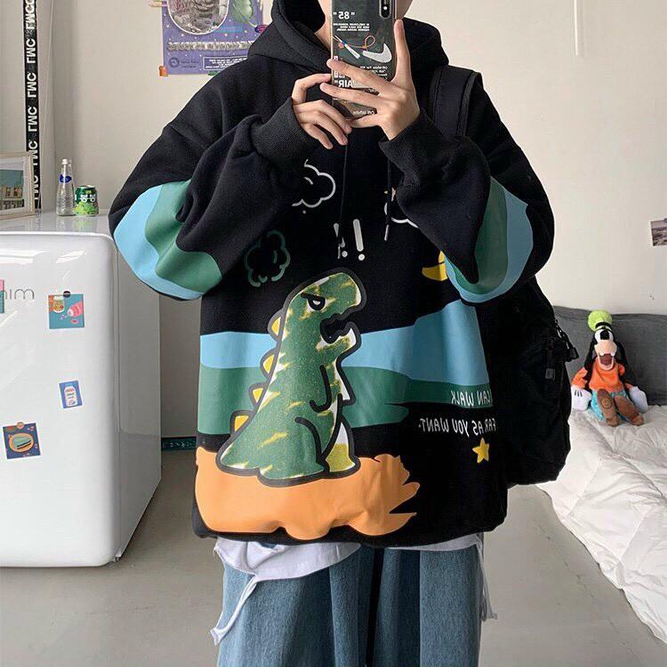 ÁO HODDIES KHỦNG LONG CÓ MŨ