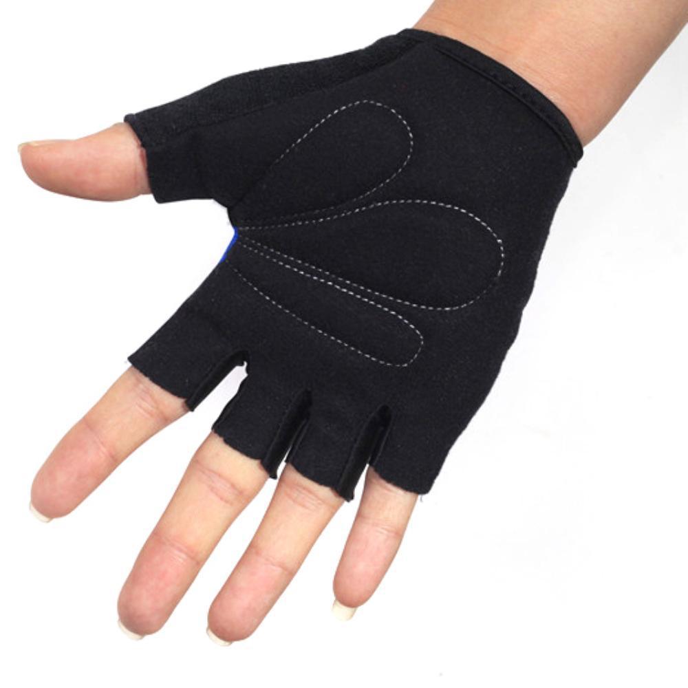 Half Finger Găng tay phòng tập thể dục thể hình phụ nữ chống trượt nam Half Fing Color: Red Size: L
