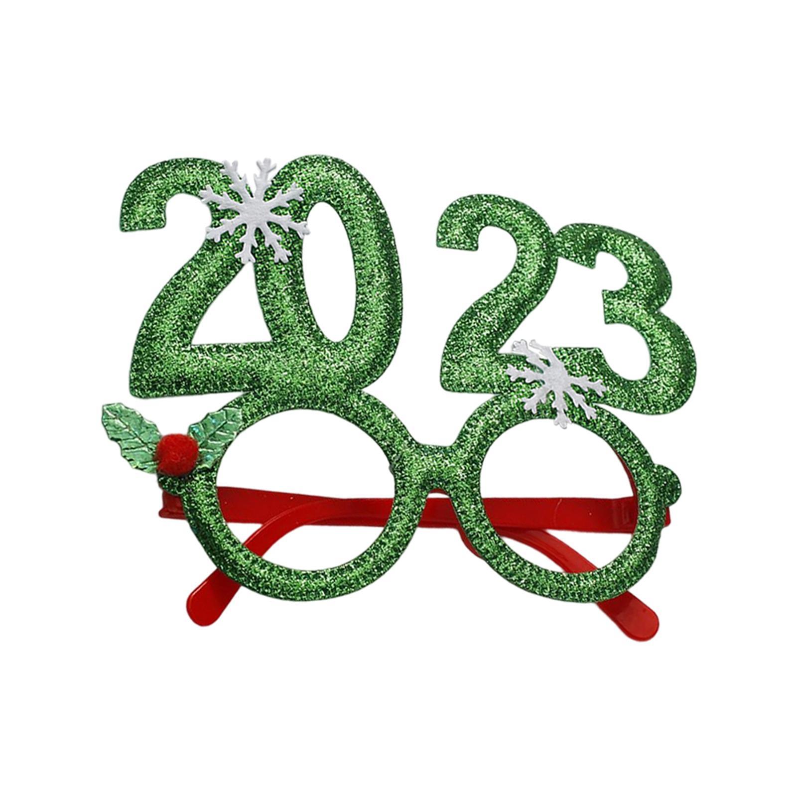 Christmas Glasses Prop Kit Christmas Decoration Costume Glasses Cosplay Glasses for Cosplay