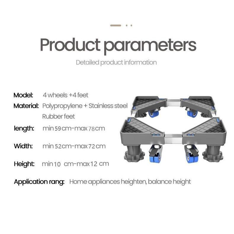 Kê Chân Tủ Lạnh, Máy Giặt Có Bánh Xe Siêu Tiện