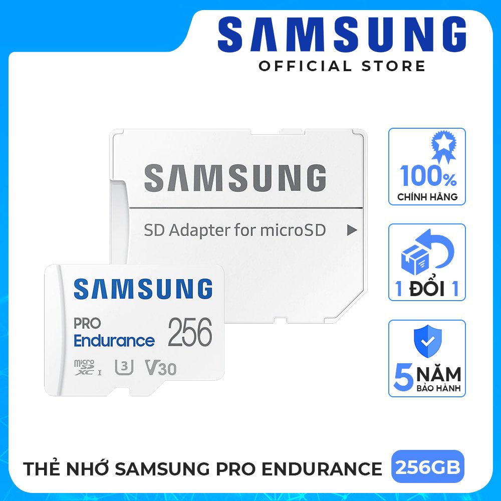 Thẻ nhớ MicroSD Samsung PRO Endurance 32GB | 64GB | 128GB | 256GB Hàng Chính Hãng