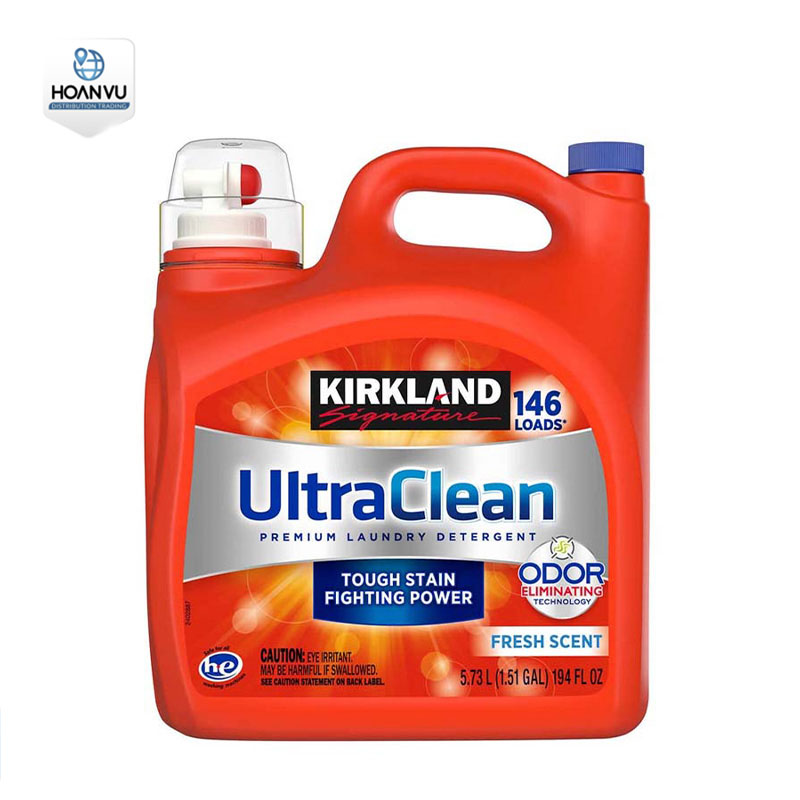 Nước Giặt Kirkland Ultra Clean Premium Laudry Detergent 5.73L (Đỏ)