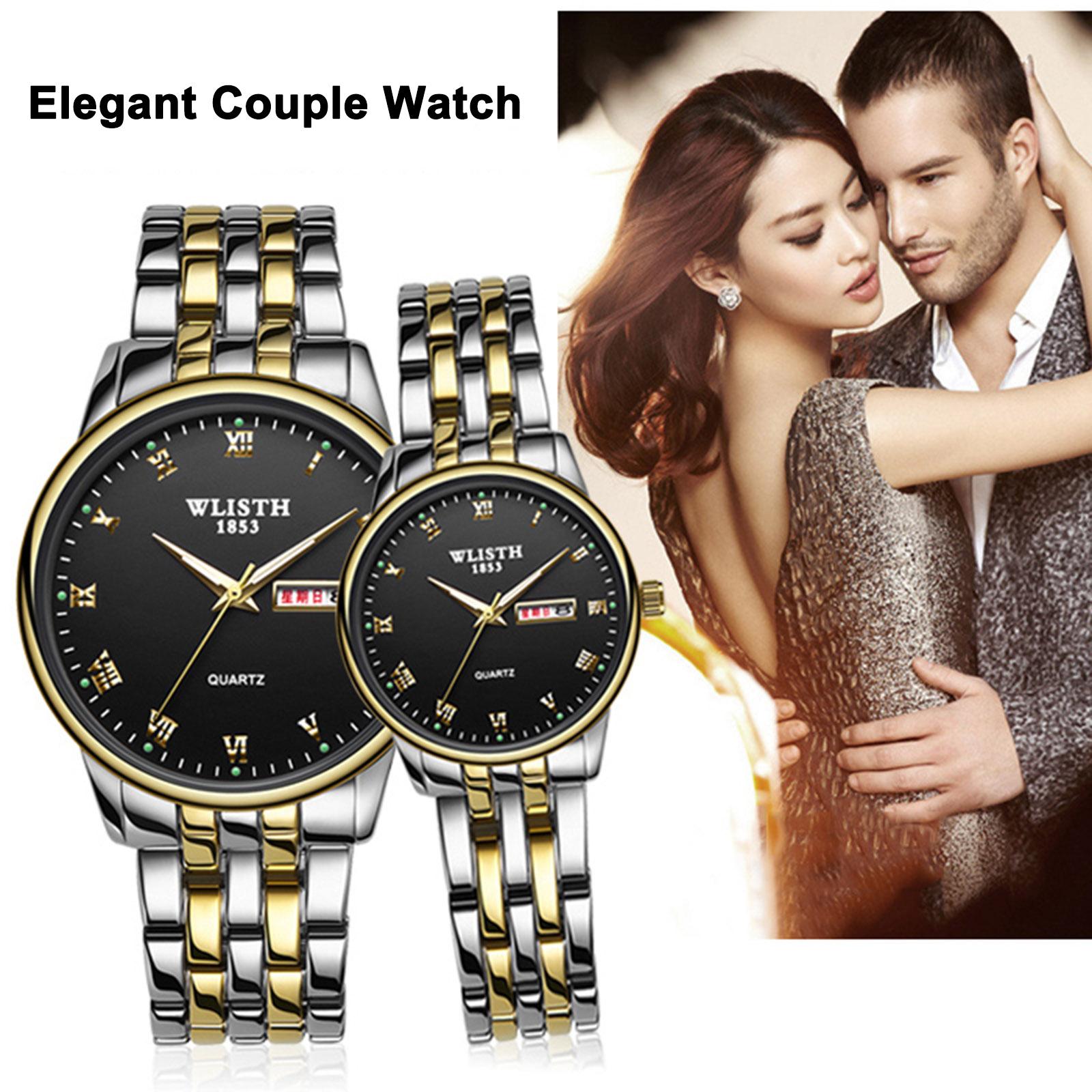 couple watch quartz