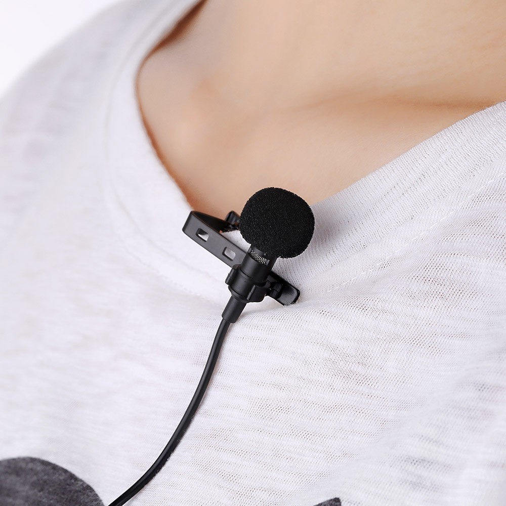 Micro cài áo cao cấp Clip on Lavalier cho điện thoại, máy tính