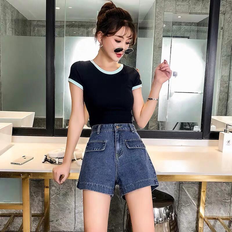 Quần Shorts Cạp Cao_C12