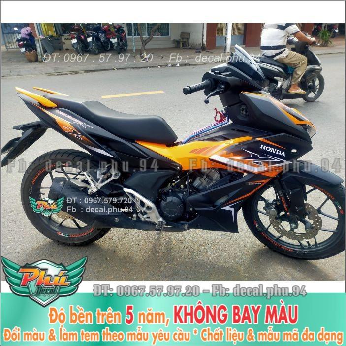 Tem rời Winner X Cam đen