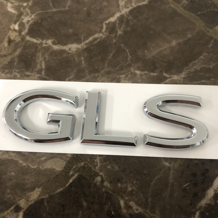 Decal tem chữ GLS600 dán đuôi xe cho ô tô Maybach