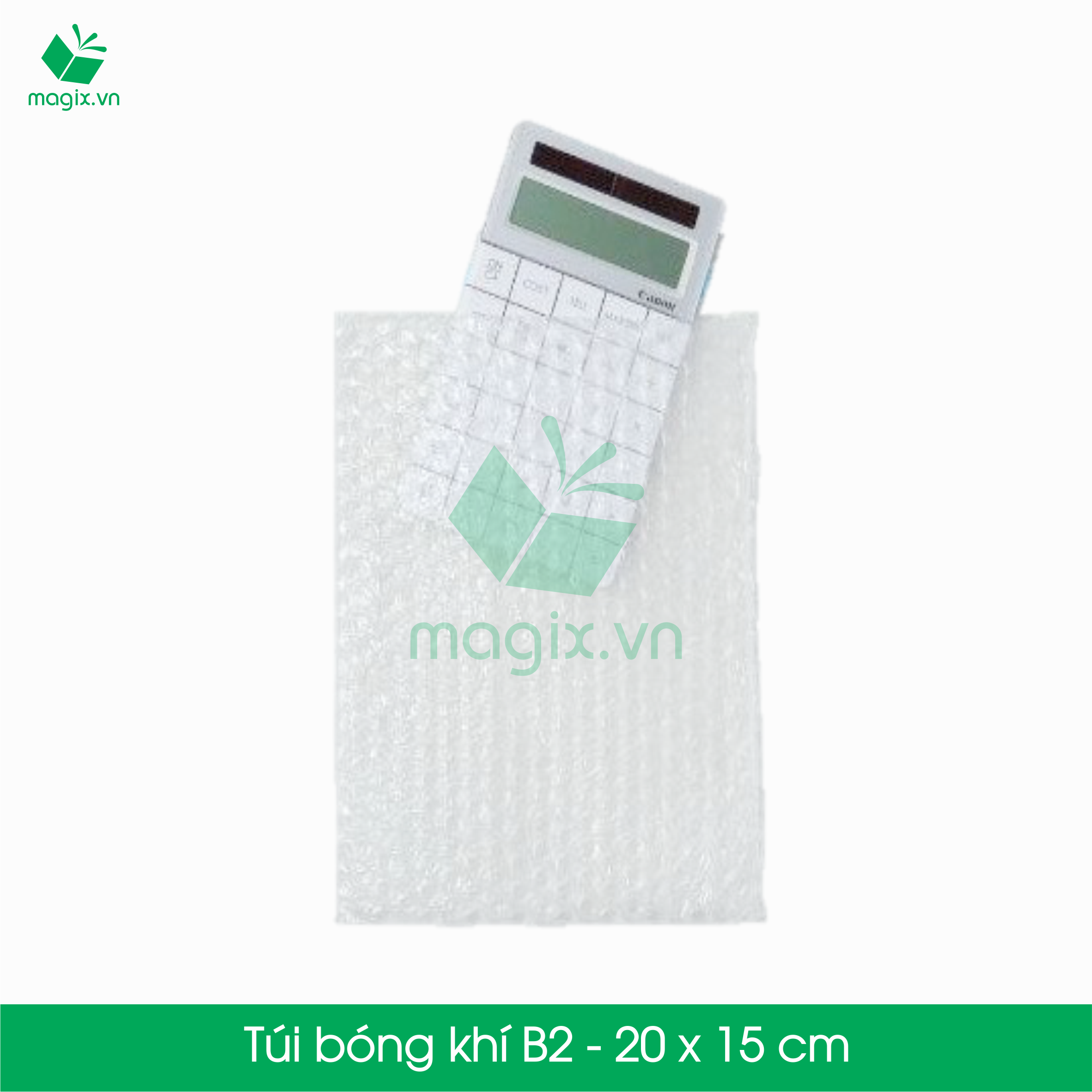 B2 - 20x15 cm - 50 Túi bóng khí chống sốc đóng hàng - Túi gói hàng, bọc chống sốc, xốp chống sốc