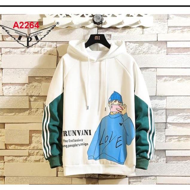 Áo hoodie cho bé trai bé gái chất thun cotton mịn mát ấm áp mùa thu đông