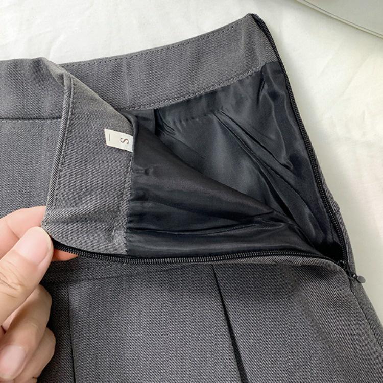 Chân váy ngắn xếp ly to dáng chữ A thời trang Milofa