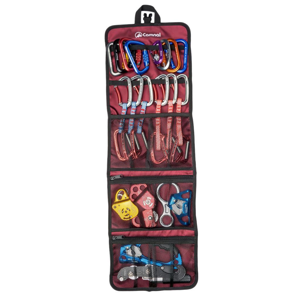 Rock Climbing Carabiner Storage Bag Hardware Buckle Holder Pouch Black