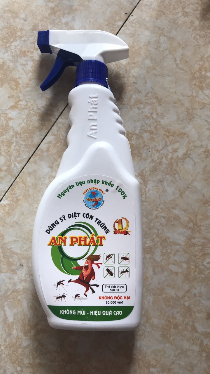 Thuốc xịt côn trùng chai nhựa loại to 520ml