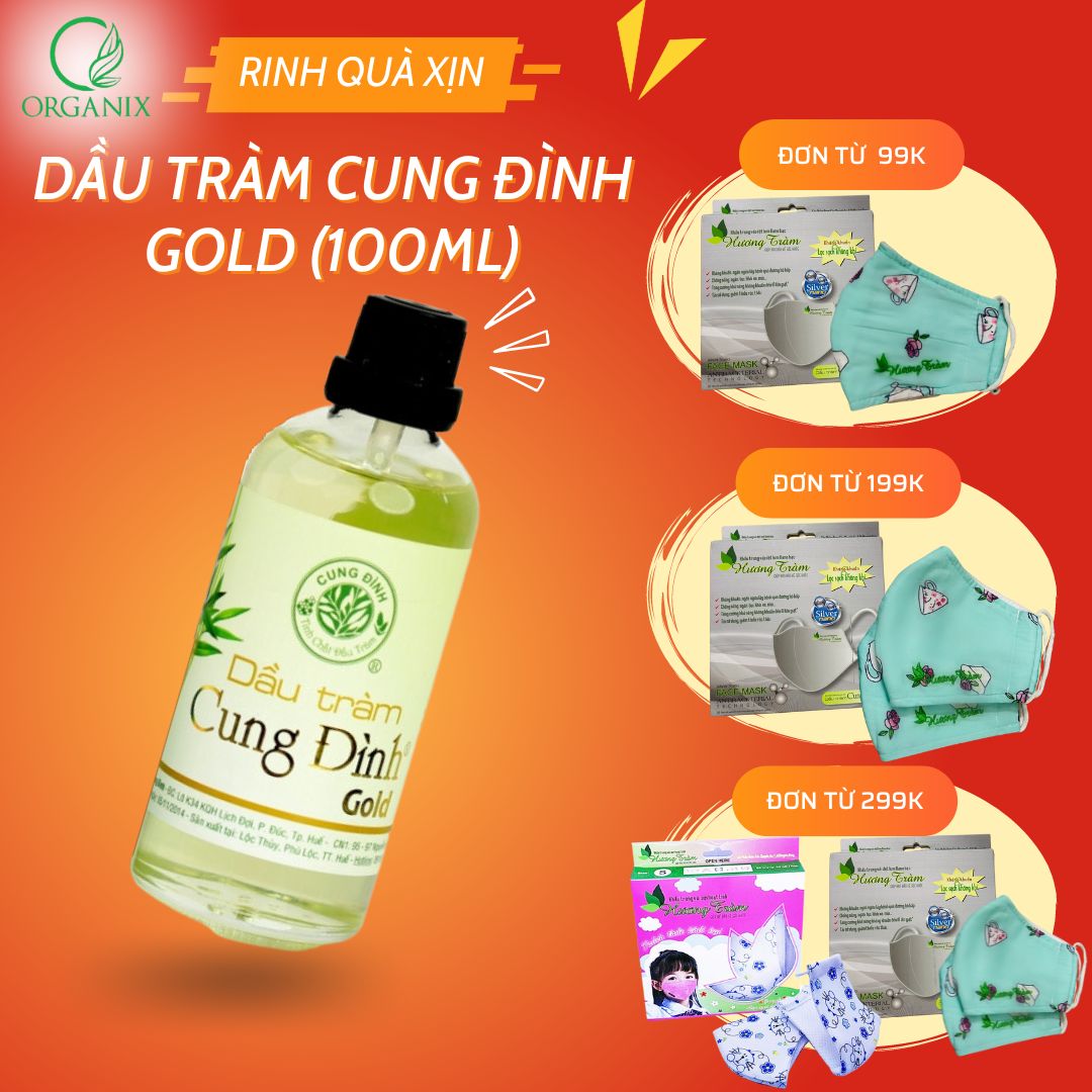 Dầu tràm Cung Đình Gold 100ml | Dầu tràm Gió Huế chính hãng