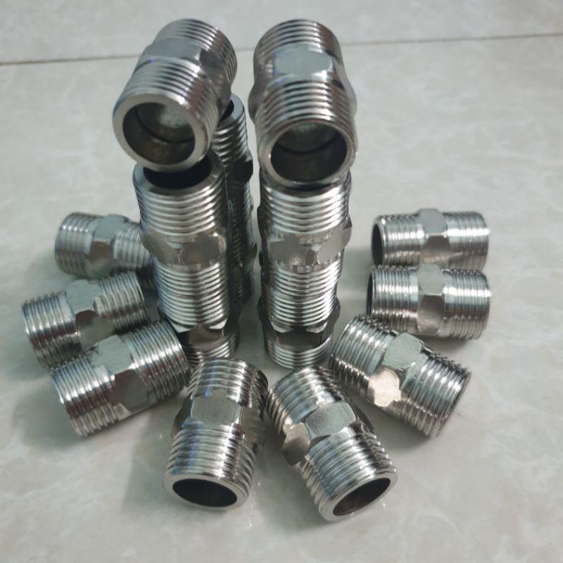 20 chiếc kép inox nối 2 đầu ren giá rẻ tại hà nội.