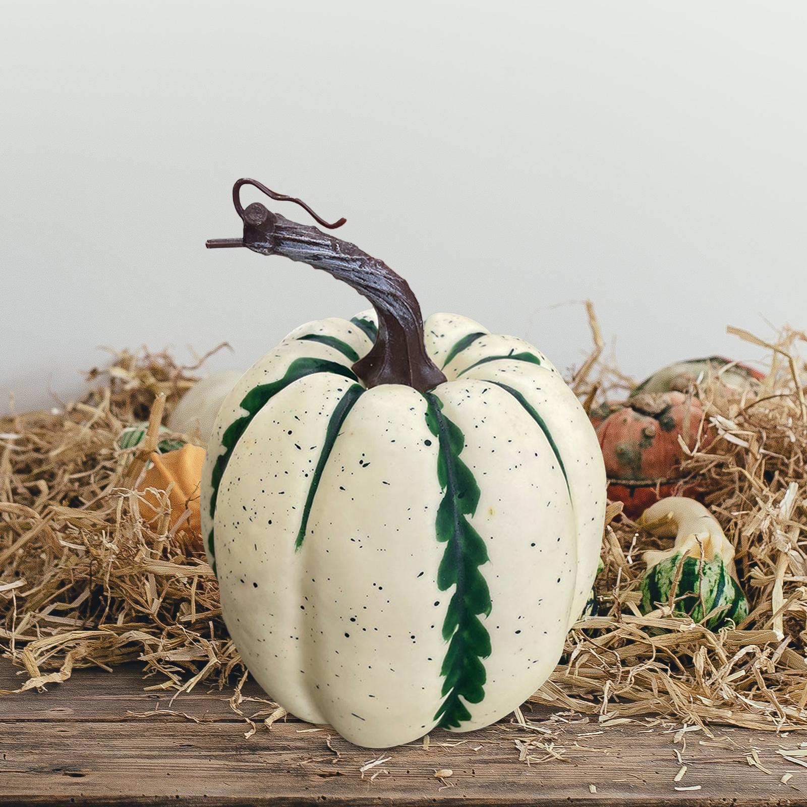 Artificial Pumpkin Foam Pumpkin Fall Harvest Decorative Pumpkin for Shelf Tabletop Centerpiece Festival Party Halloween Decor