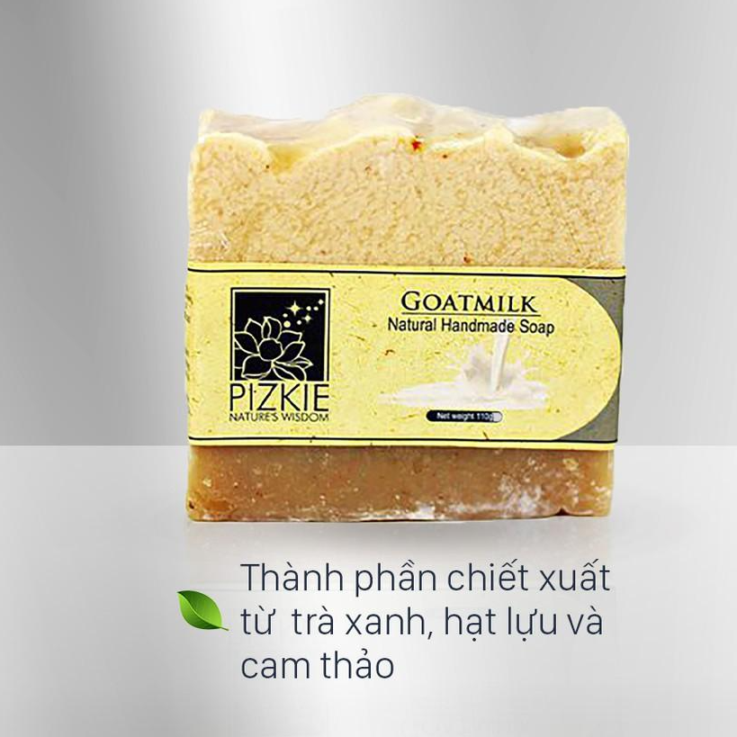 Xà Phòng Thiên Nhiên GOATMILK SOAP PIZKIE  SỮA DÊ 110gr