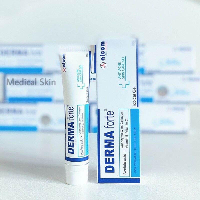 Gel giảm mụn Megaduo Gel AHA và Derma Forte hỗ trợ giảm mụn, mờ thâm 15gr - Hee's Beauty Skincare