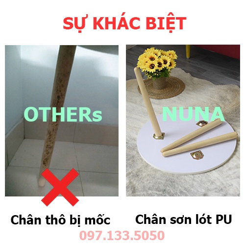 Bàn trà chữ nhật, bàn trà sofa HOLI ( BT02 ) Mặt bàn dày 15ly, Chân gỗ tự nhiên chắc chắn, Giá rẻ chất lượng tốt