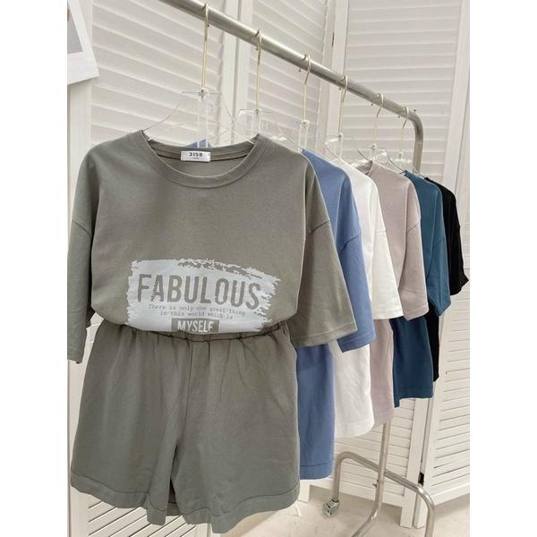 SET ÁO THUN KÈM QUẦN SHORT