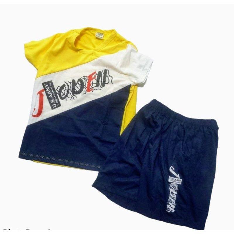 Bộ Cộc Tay Bé Trai Size Đại Cotton 26-40kg