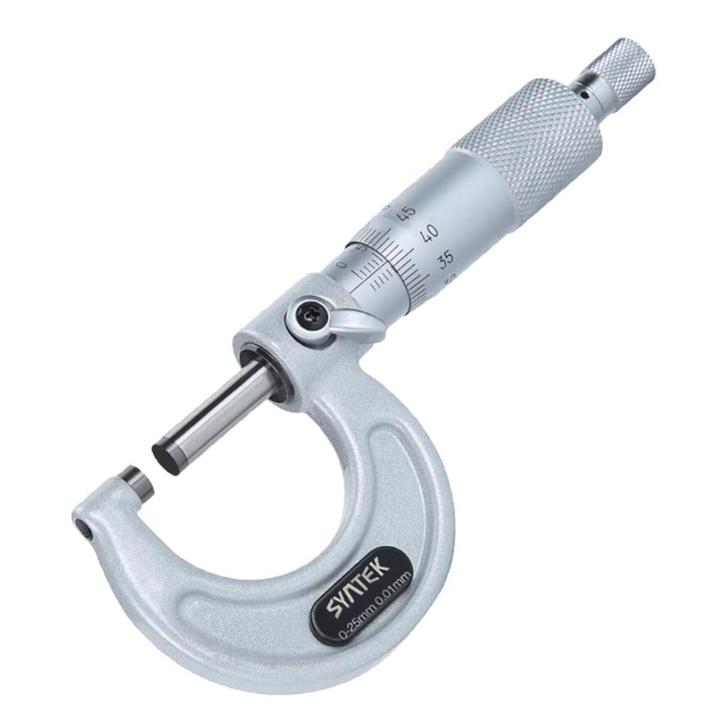 Precision Outside Micrometer OD Outside Diameter Gauge Measuring Tool 0-100mm/0-1 inch, 1-2 inch, 2-3 inch, 3-4 inch, 0.01mm