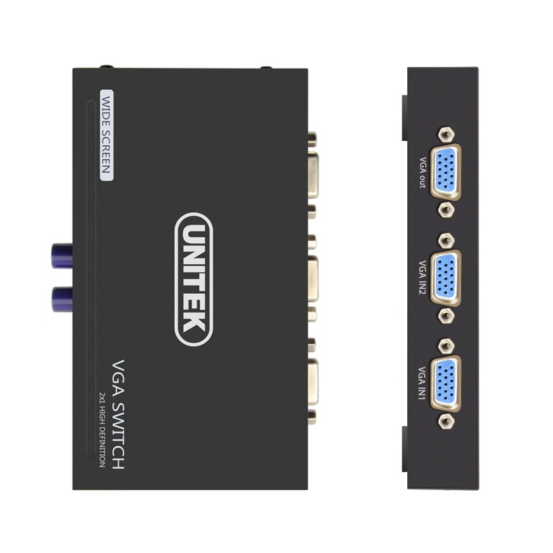 Data VGA 2-1   Unitek U-8704  - HÀNG CHÍNH HÃNG