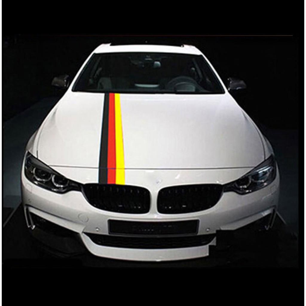 ️FLASH SALE️ decal dán xe thể thao phong cách BMW M sport, cờ ý, đức, pháp, loại cao cấp độ bền cao - Ý *1m