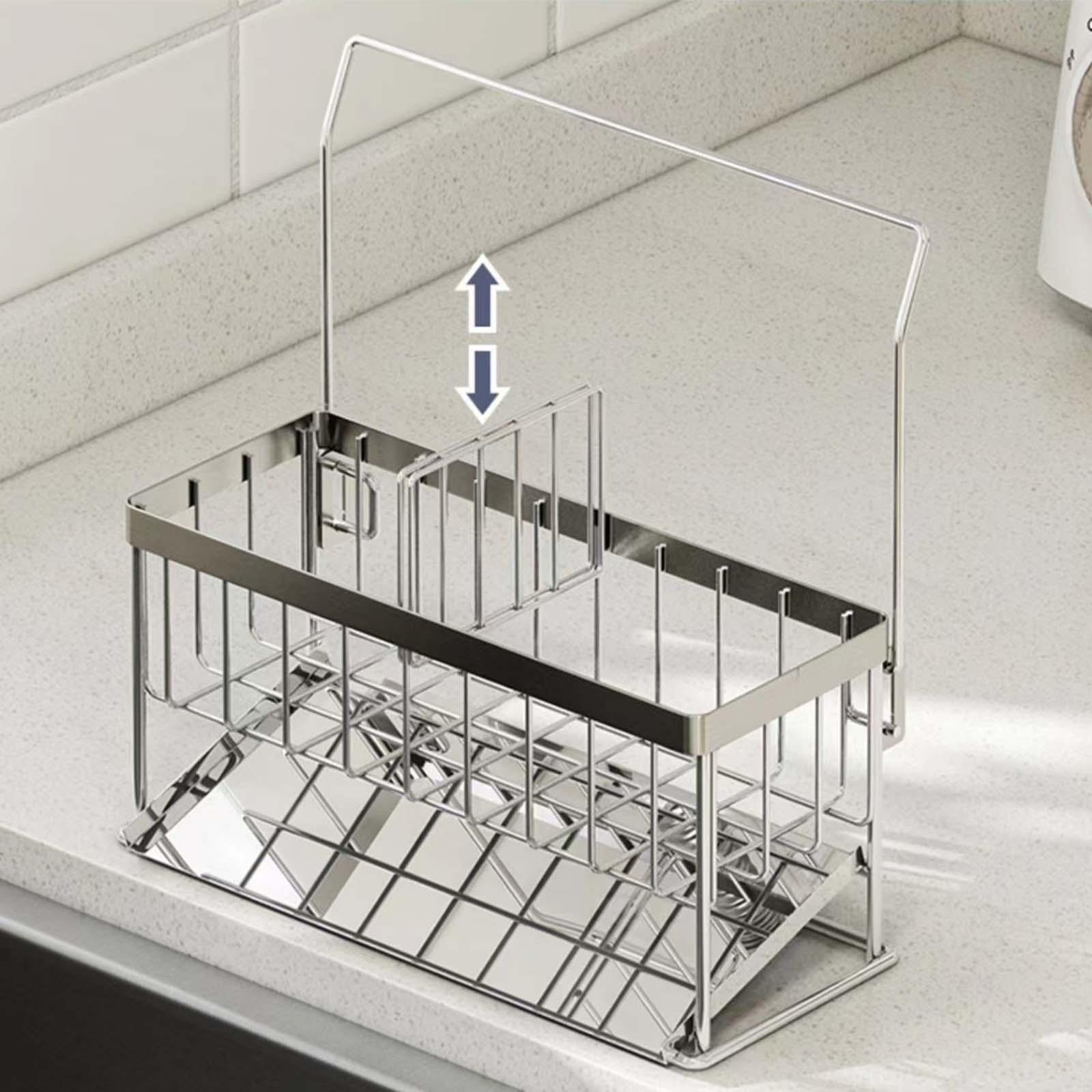 Sink Drain Rack Brush Soap Holder Storage Soap Dish Kitchen Sponge Holder