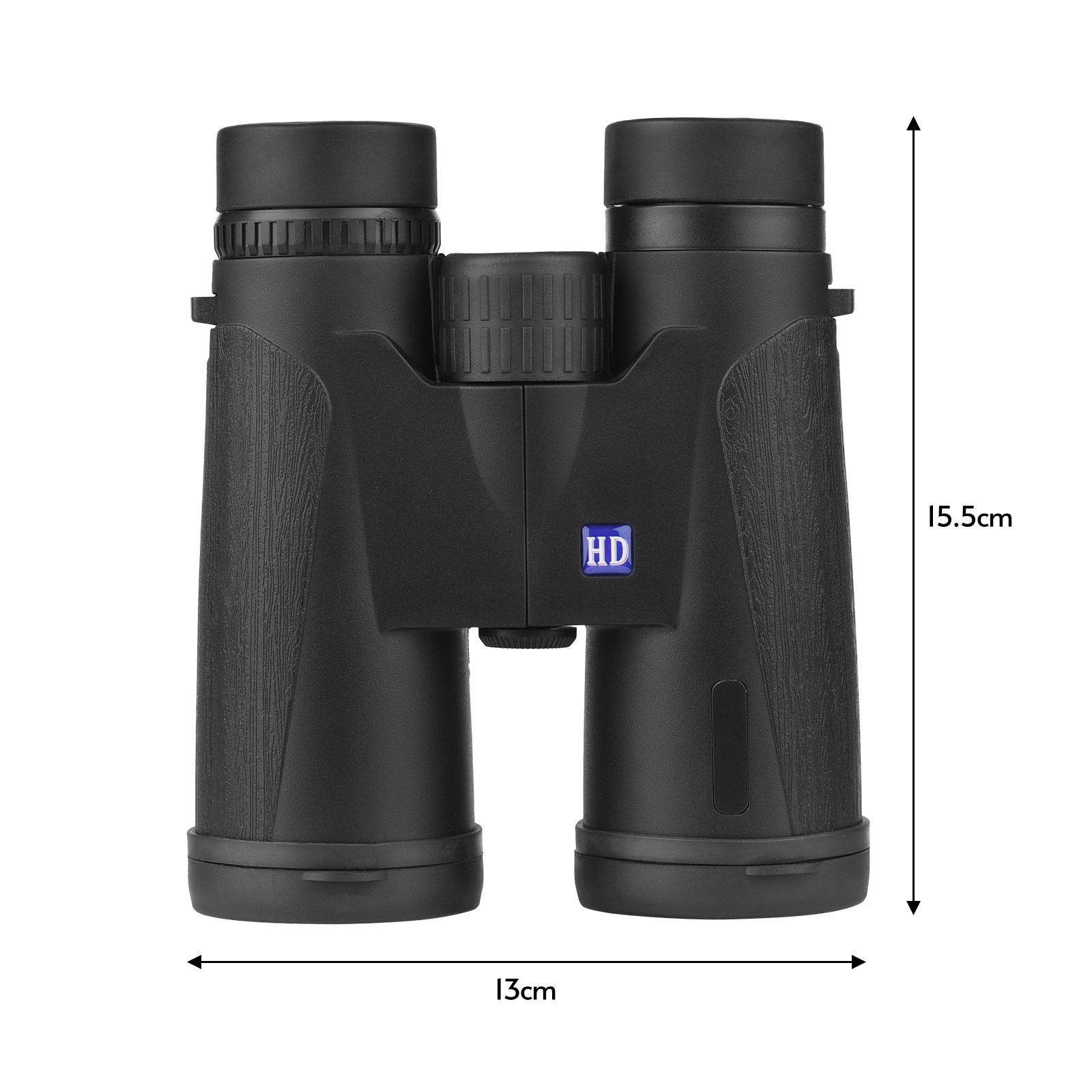 12X42 HD Binoculars Telescope Waterproof with Carry Bag Phone Clip Cleaning Cloth for Concert Sports Bird Animal Viewing
