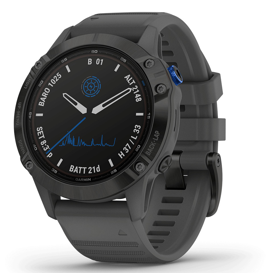 Đồng Hồ Thông Minh Theo Dõi Vận Động Theo Dõi Sức Khỏe Garmin Fenix 6S / Fenix 6 / Fenix 6X PRO SOLAR EDITION- Hàng Chính Hãng