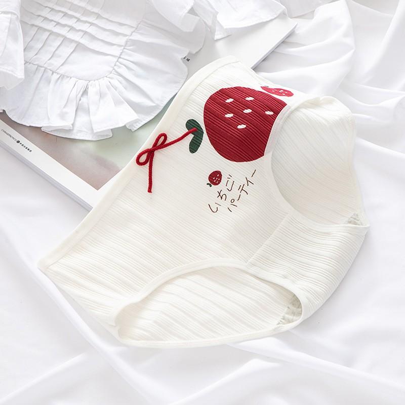 Quần Lót Cotton Co Dãn 4D Tim Đỏ