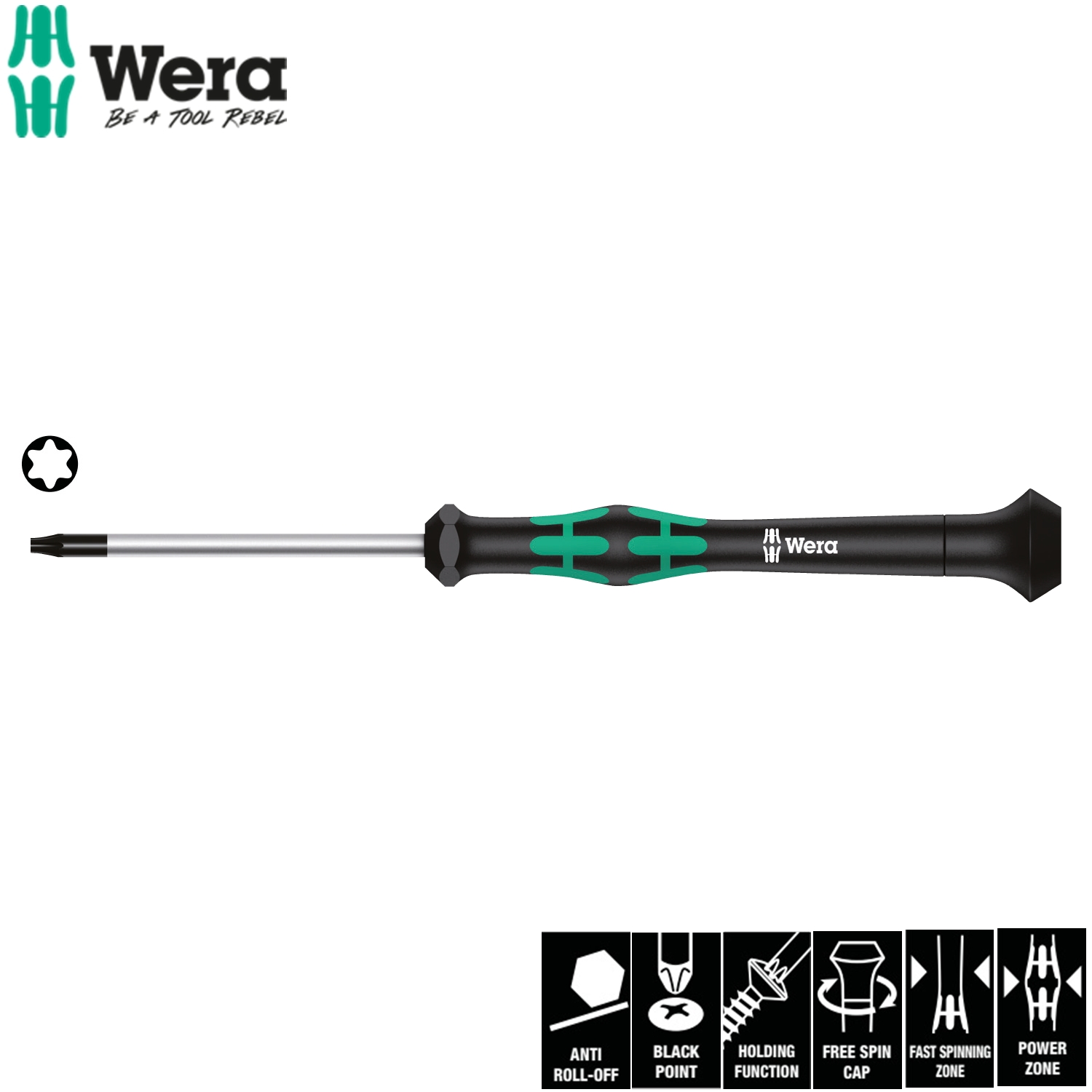 Tua vít hoa thị với chức năng giữ vít  2067 HF TX 10 X 60mm Wera 05118186001