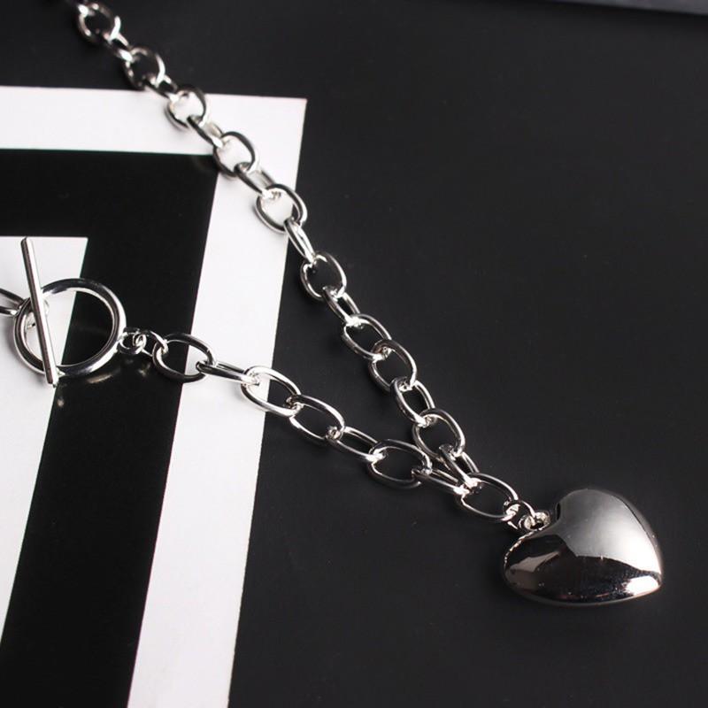 Vòng cổ Mặt Trái Tim Phong Cách Retro