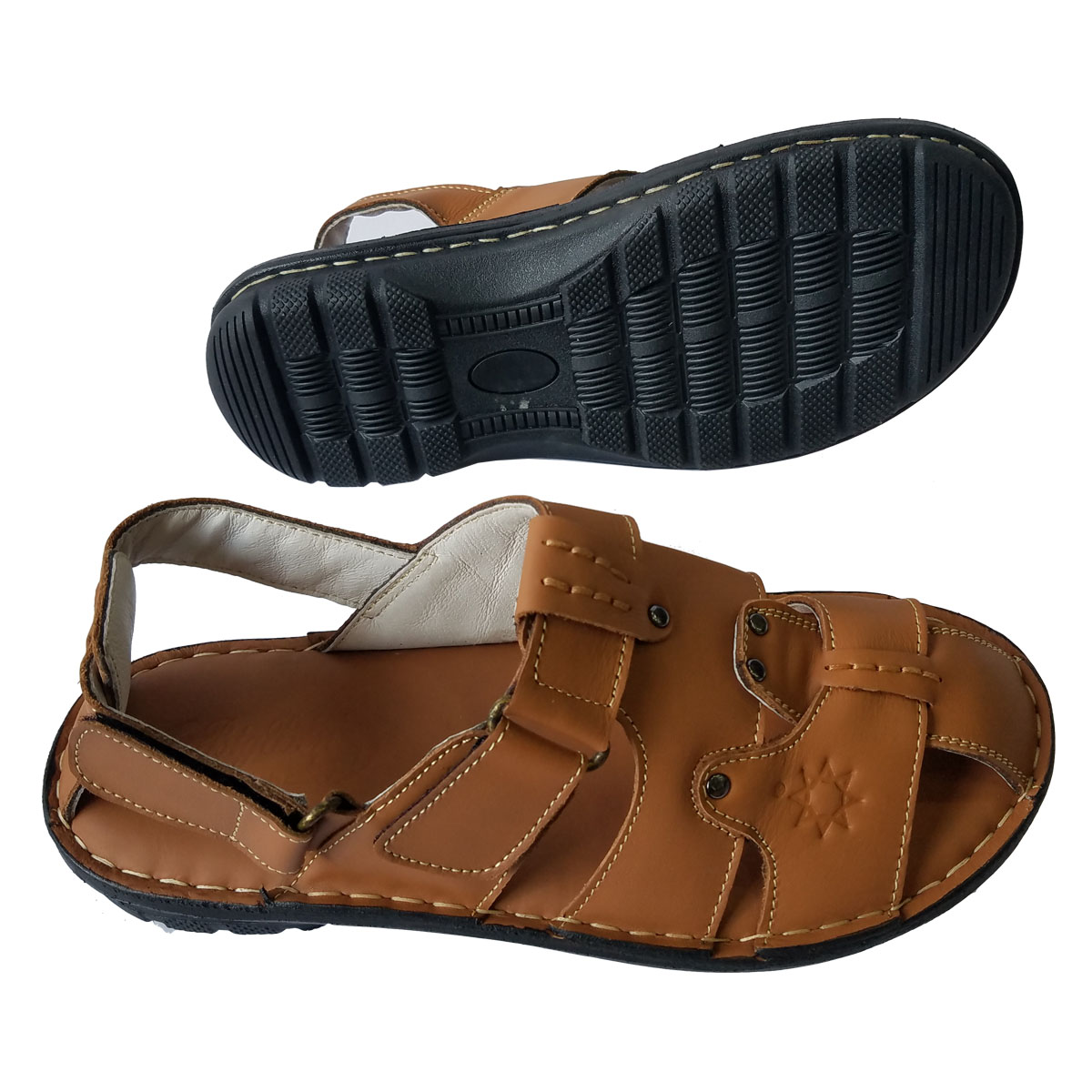 Giày Sandal Nam Bít Mũi Da Bò Thật BIGGBEN SD124