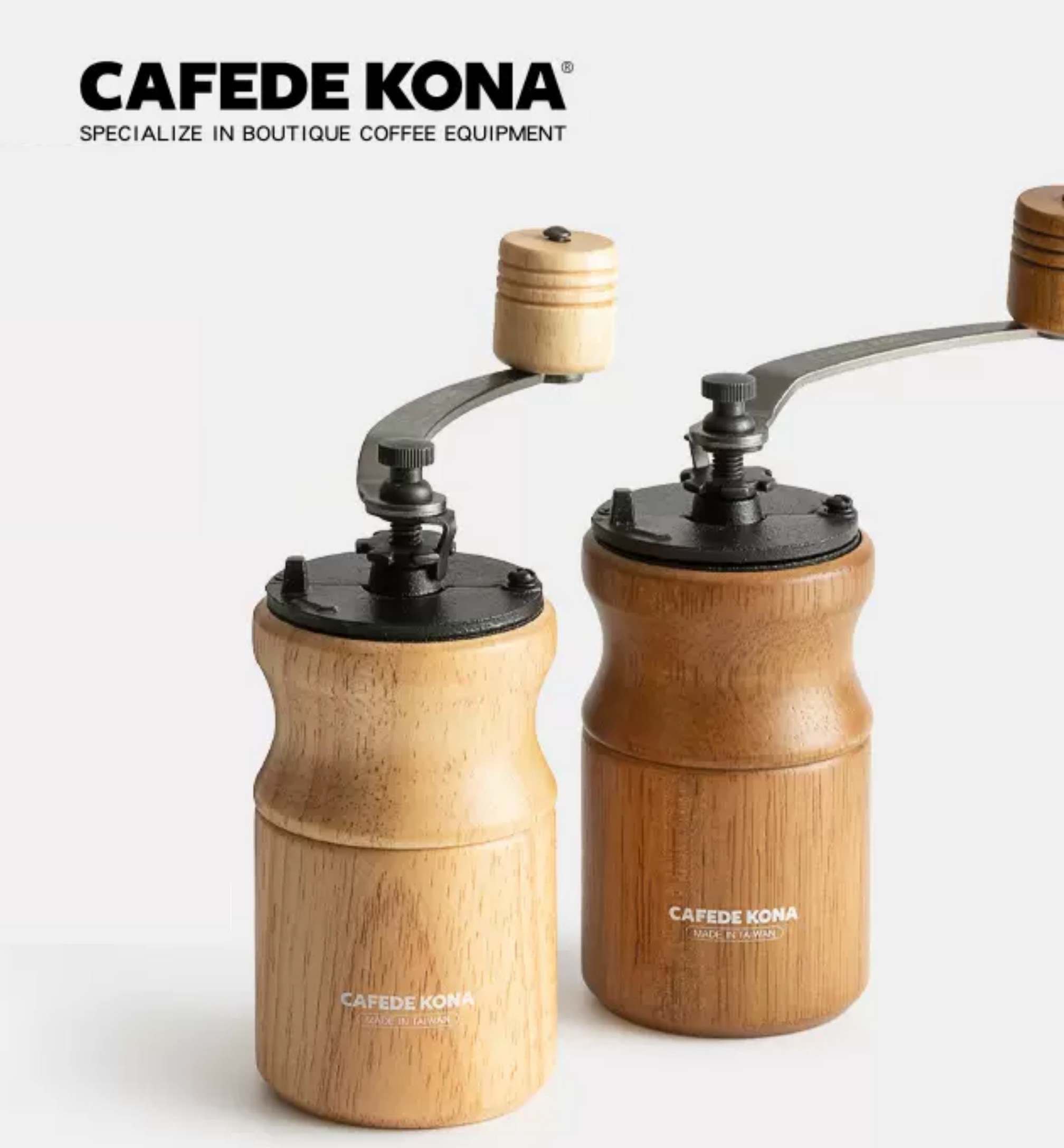 Cối xay cà phê thân gỗ lưỡi thép CAFE DE KONA