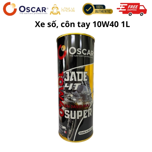 Dầu Nhớt Xe số, Côn tay Oscar Super Jade 4T 10W40 (Nhập khẩu UAE) - Hàng Chính Hãng