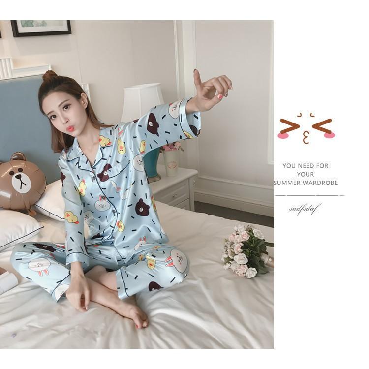 Bộ Đồ Mặc Nhà Pijama Hình Mặt Gâu Kute CDANP14