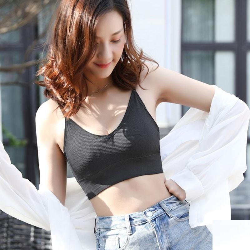 Ao lót nữa bra len tăm hở lưng khoét lưng chữ U sexy gợi cảm co giãn thoải mái