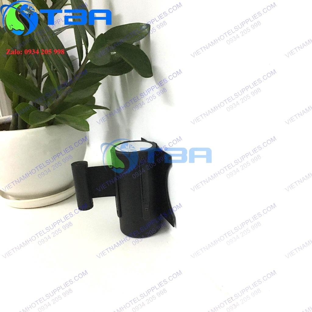 Trụ chắn gắn tường màu đen 2m với dây căng màu đen nhập khẩu cao cấp