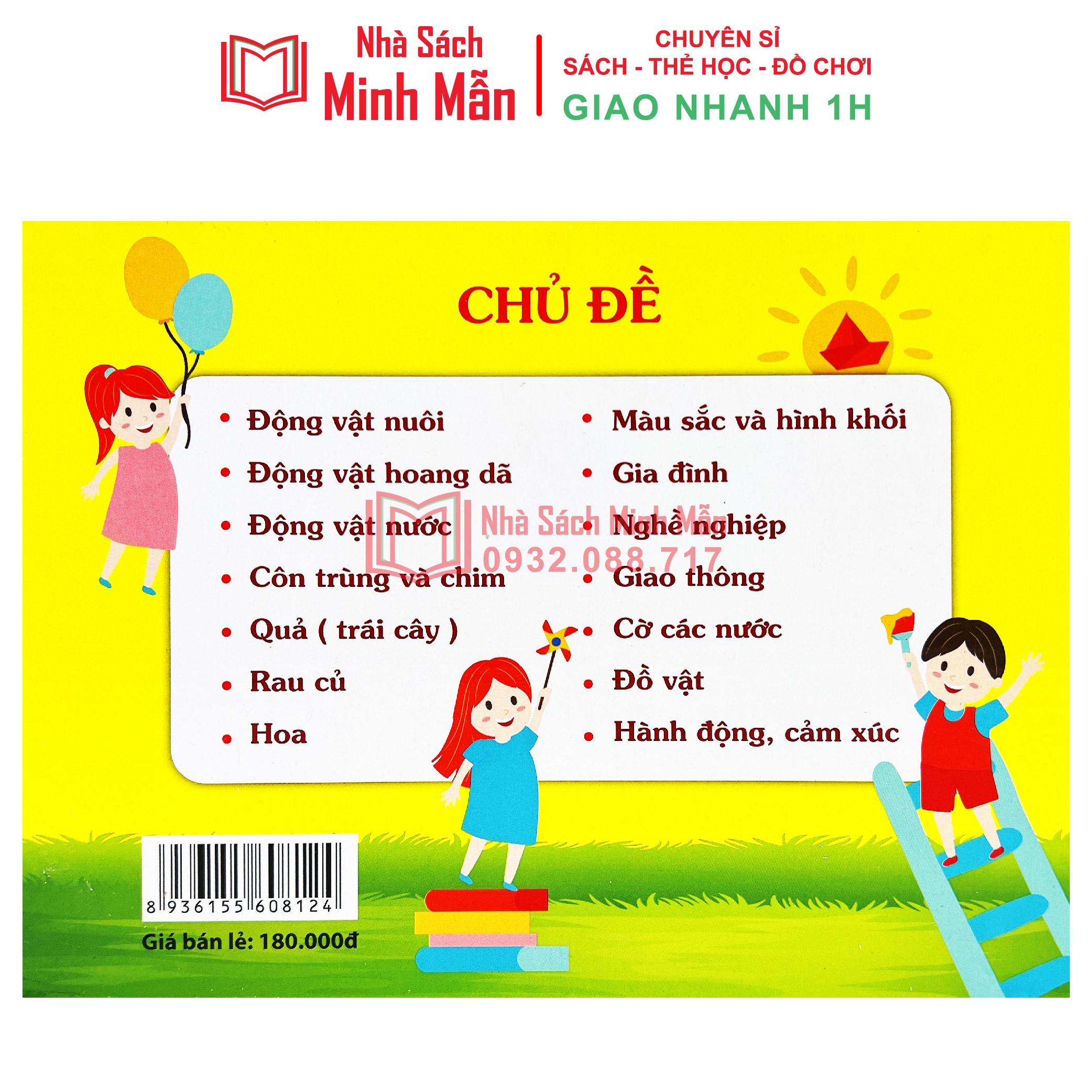 Bộ Thẻ Học Thông Minh 14 Chủ Đề loại To Song Ngữ Tiếng Anh Loại Chuẩn Glenn Doman Flashcard Cho Bé Từ 0-6 Tuổi