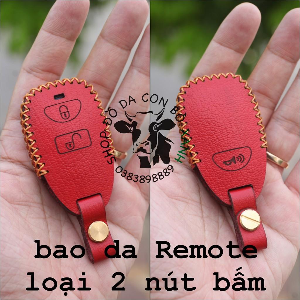 Bao da dành cho Chìa Khoá Hyundai Tucson, SantaFe, Starex 2006-2011, KIA Carens, Sportage, cerato 2005-1010 handmade Da Thật 012